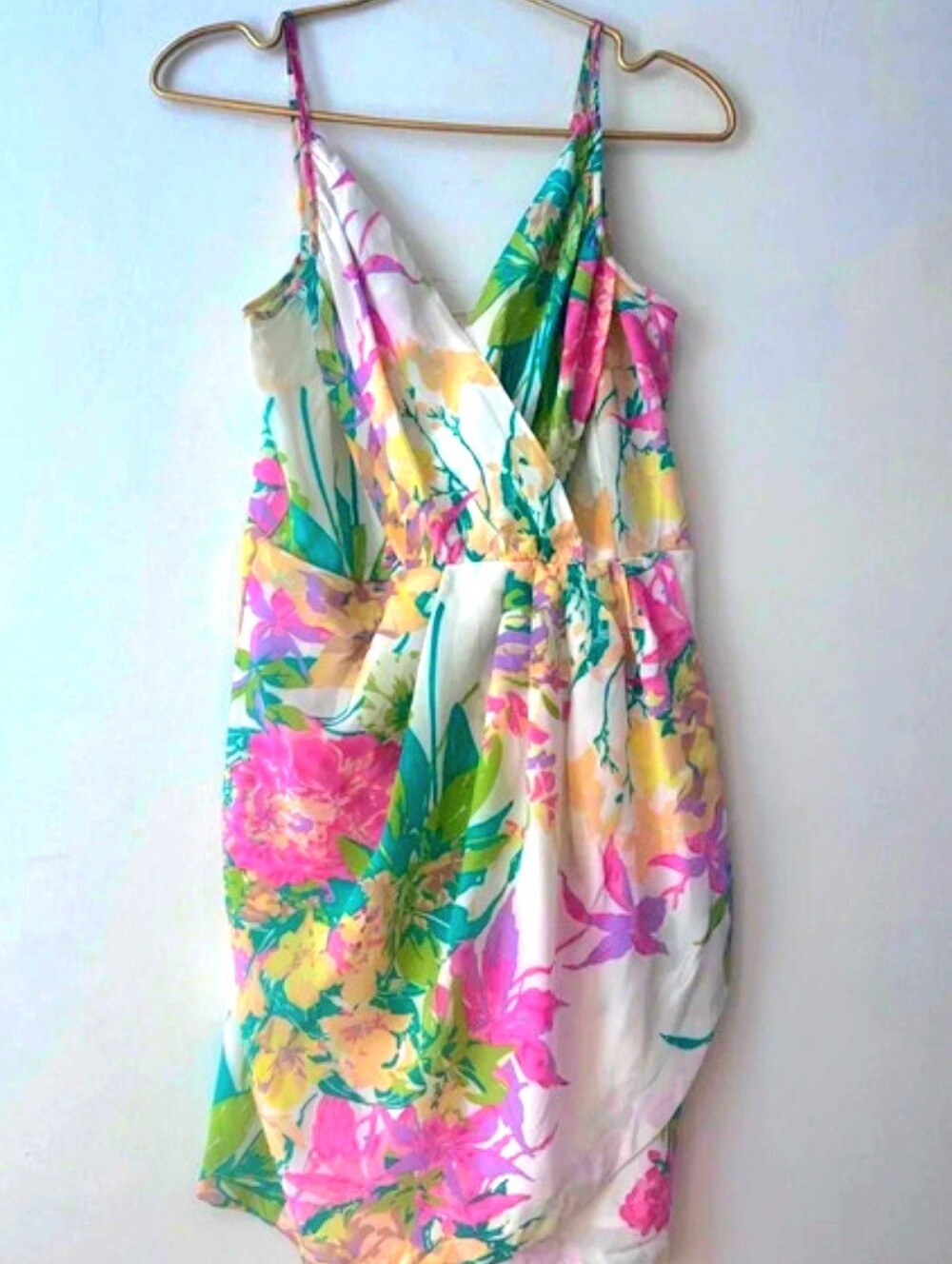 Yumi Kim Jayne dress 100%  silk floral Tropical Print Size Small